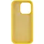 Чохол Epik Silicone Case Full Protective AA NO LOGO для Apple iPhone 15 Pro 6.1 Жовтий/Yellow - мініатюра 2