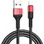 Кабель Hoco X26 Xpress Lightning 1m black red - мініатюра 3