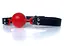 Кляп Fetish B - Series Ball Gag, 4.2 см (черный с красным) - миниатюра 2