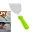Шпатель скребок лопатка для теста из нержавеющей стали с пластиковой ручкой 25 см, Kitchen Master Салатовый 85286 - миниатюра 1