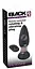 Анальна пробка Black Velvets Rotating Vibrating Plug 14 см (чорний) - мініатюра 3