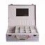 Скринька для прикрас з екошкіри 19 відділень із дзеркалом 23.5×14×8 см органайзер для прикрас Сірий Yiwu HP-5-20G - мініатюра 6