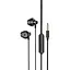 Проводные наушники Hoco M75 Belle Universal, 1,2m, Mic, 3.5mm, black - миниатюра 1