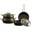 Универсальный Набор кастрюль Casa Royal Gold Beaty G-UKR2020 с покрытием Granit Черный - миниатюра 1