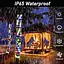 Tacobey сонячні гірлянди для вулиці - 32,8 фута 100 світлодіодних сонячних гірлянд трубчасті світильники, 8 режимів водонепроникні - мініатюра 3