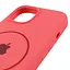 Чехол Silicone Case Full Protective AA with MagSafe для Apple iPhone 14 Plus 6.7 Арбузный/Watermelon red - миниатюра 4