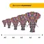 Пазл деревянный Слон Благополучие, А1, Деревянная коробка 500+ элементов - миниатюра 2