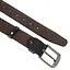 Ремінь чоловічий шкіряний коричневий батал SF-402 XXL (145 см) під джинси - мініатюра 3