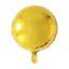 Куля повітряна фольгована (55 см) Кругла золотиста - мініатюра 1