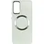 TPU чехол Epik Bonbon Metal Style with MagSafe для Samsung Galaxy S23 FE Белый / White - миниатюра 1