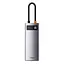 USB-хаб Baseus Metal Gleam Series 5-in-1 Type-C gray - миниатюра 1