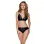 Эластичный топ с кружевом Passion TOP black L - миниатюра 5
