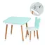 Столик зі стільцем "Ведмедик" 07-025B-BOX з ящиком, бірюзовий - мініатюра 2