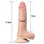 Фаллоимитатор LoveToy Sliding Skin Dong 15.5 см телесный - миниатюра 12