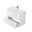 Тумба для ванної кімнати Cersanit Cet В06 з умивальником Cersanit Moduo Slim 80 см Білий UN509-044 30412 - мініатюра 4