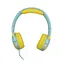 Наушники Celebrat детские проводные A25 3.5 мм складные голубо-желтые - миниатюра 4
