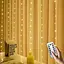 Гирлянда штора Sun Lamp большие капли росы 3х2.5 м 250 LED с пультом от USB от powerbank - миниатюра 1
