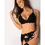 Кружевной комплект белья Obsessive 810-SEG-1 L/XL Black, бюстгальтер, стринги, пояс для чулок - миниатюра 7