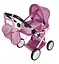Коляска для ляльки CARRELLO UNICO, 9346 ROSE, з сумкою, металевий каркас, 45x15x36.5 см - мініатюра 1