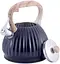 Чайник Whistling Kettle Black із нержавіючої сталі зі свистком Kamille Ø19х24.5 см kuh0006801 - мініатюра 3