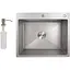 Кухонная мойка Lidz H6050G PVD 3.0/1.0 мм LDH6050GPVD3008 - миниатюра 1