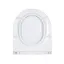 Сиденье для унитаза Qtap (Robin, Aries) с микролифтом Slim QT99HY2411W, Белый - миниатюра 4