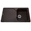 Гранітна мийка Globus Lux Boren коричневий 860x500мм-А0006 000010599, Коричневий - мініатюра 1