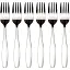 Набір десертних виделок Ding Lanfang 6 штук з нержавіючої сталі хром HP-8-20 - мініатюра 1