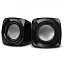 Колонки 2.0 REAL-EL S-20 Black, 2 x 3 Вт, пластиковий корпус, живлення від USB - мініатюра 1