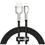 Кабель USB Type-C Baseus Cafule Series Metal Data Cable Type-C to Type-C 100W 1m Black (CATJK-C01) - мініатюра 1