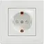 Розетка Schneider Electric ASFORA зі штор. біла (EPH2900221) - мініатюра 1
