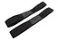 Лямки атлетические EasyFit для турника и перекладины черные (EF-0036) - миниатюра 2