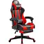 Кресло игровое Defender Rock, 50 мм, Класс 4, ПУ, подножка, черно-красное - миниатюра 3