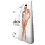 Бодистокинг с декольте Passion BS088 white имитация корсетной шнуровки One size - миниатюра 5