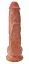 Фалоімітатор King Cock With Balls 10" 25 см коричневий - мініатюра 3