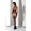 Бодистокинг с множеством бретелей Passion BS095 One Size, Black, имитация пояса и чулок, с доступом - миниатюра 9