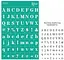Трафарет багаторазовий самоклеючий №1702 Фоновий 13×20см Алфавіти Rosa Talent - мініатюра 1