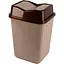 Кошик для сміття Violet House 0092 Метелик з кришкою 30 л Cappuchino (0092 Бабочка CAPPUCHINO с/кр.30) - мініатюра 1