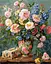 Набор для росписи по номерам Цветочная фантазия, Ideyka, 40x50 см, КНО3283 - миниатюра 1