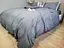 Комплект постельного белья Washed Cotton из вареного хлопка графит Graphite - двуспальный - миниатюра 5