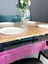 Скатерть силиконовая с фиолетовой стразовой лентой 280х130 см - миниатюра 2