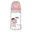 Бутылка с широким антиколиковым отверстием 240 мл "Bonjour Paris" Canpol babies Розовая - миниатюра 1