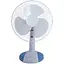Настільний лопатевий вентилятор від мережі Rotex RAT04-E 2 швидкості 30Вт пластик/метал Білий / Синій - мініатюра 1