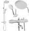 Душовя система Rea Lungo з термостатом та виливом хром REA-P6607, Хром - мініатюра 6