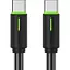 Кабель Usams SJ734 USB-C to USB-C 60W 5A 1.0m Black [138977] - мініатюра 1