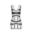 Бодистокинг-платье Passion BS089 black мини плетение в виде паутины One size - миниатюра 6