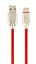 Кабель USB AM – Type-C, 1 м, Red, Cablexpert, 2.1A (CC-USB2R-AMCM-1M-R) - миниатюра 1