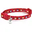 Нашийник для кота Croci Catmania Manga нейлоновий зі дзвінком 23-35x1 см червоний - мініатюра 1