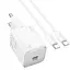 МЗП Hoco N40 Mighty PD20W (1USB-C) + кабель Type-C to Type-C White - миниатюра 3