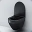 Унитаз подвесной FlashClean Am.Pm Spirit V2.0 с сиденьем микролифт black matt C701700MBSC, Черный матовый - миниатюра 4